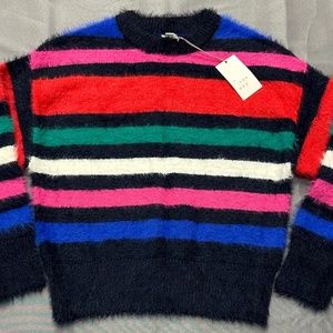 A New Day Navy/Pid Cardigan Size S  NWT